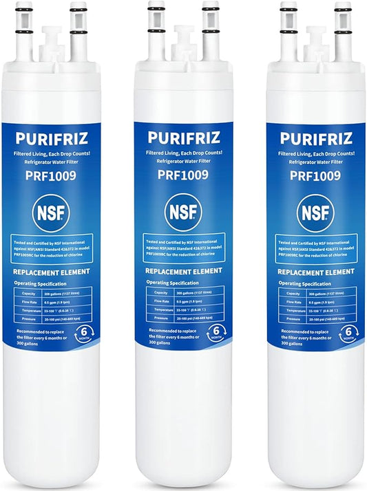 Refrigerator Water Filter Compatible with Kenmore 9999, 469999, 46-9999, A0094E28261 Water and Ice, NSF Certified, 6 Month / 300 Gallon, 3 Pack