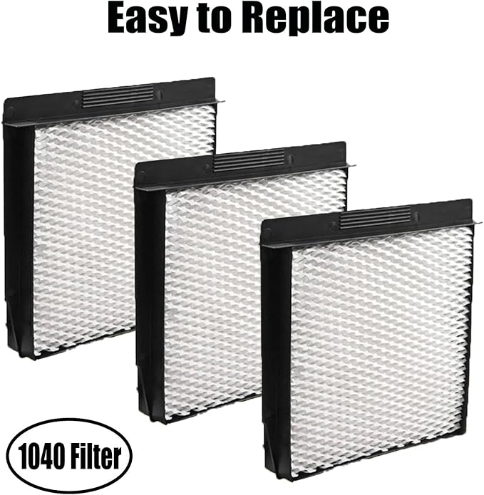 1040 Super Wick Humidifier Filter Replcement for AirCare/Essick-Air/MoistAir B23 DP3 B40 B40-C 3D6-100 5D6-700 7D6-100 D46-720 CM330 500 700 3000 Series Humidifiers Wicking Filters (3 Pack)