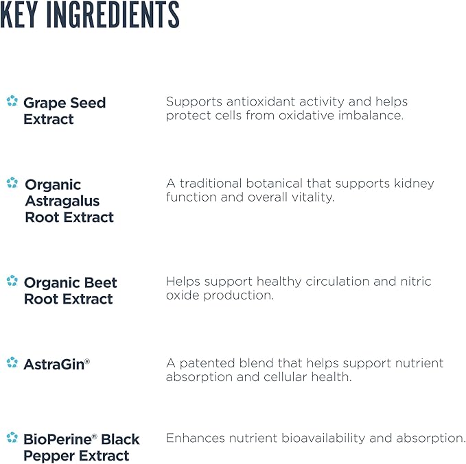 Revive MD Kidney Support Supplement for Men & Women - Kidney Cleanse Detox & Repair Capsules Support Overall Health & Function - Vegan-Friendly, Gluten-Free, & Soy-Free (135 Vegetarian Capsules)