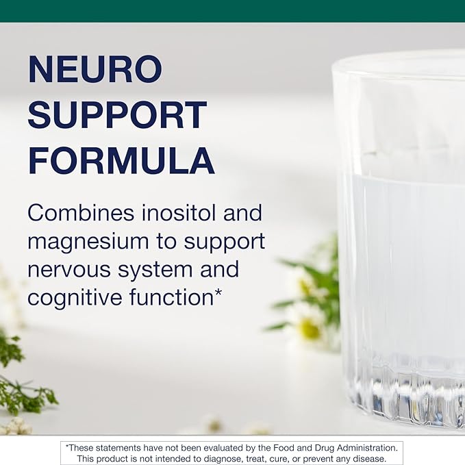 Metagenics Myo-Inositol Plus - Magnesium Supplement for Neuro Health* - with Myo-Inositol, Citric Acid & Magnesium - Supplements for Nervous System & Brain Function* - 7.8 Oz - 30 Servings