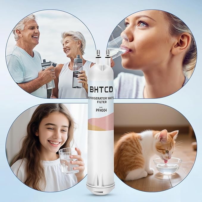 WHR3RXD1 Water Filter for Whirlpool ED5FVGXWS07, ED5KVEXVQ00, ED5FHEXVS01/04, ED5FVGXWS00/01/02/05/06/07 Refrigerator Filter Replacement. (3 Pack)