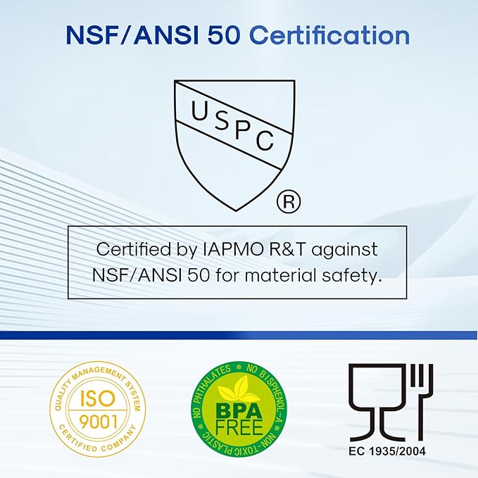 ICEPURE 20 Micron 10" x 4.5" Whole House Sediment Pleated Water Filter Replacement for GE FXHSC, Culligan R50-BBSA, Pentek R50-BB, DuPont WFHDC3001, W50PEHD, GXWH40L, GXWH35F for Well Water, 3PACK