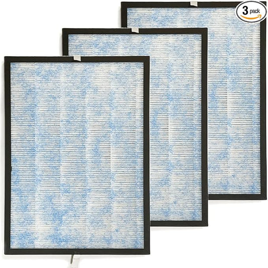Nispira True HEPA with Activated Carbon Pre Filter Replacement Compatible with Membrane Solutions MSA3 Air Purifier, 3 Packs