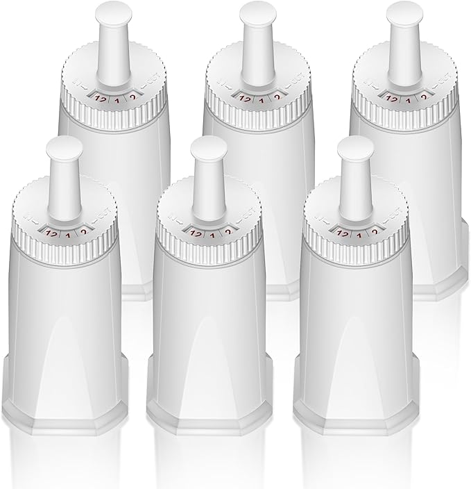 6 Pack Replacement Water Filters for Breville Espresso Machines Barista Touch BES880, Barista Pro BES878, Oracle Touch BES990, Oracle BES980, Dual Boiler BES920, Bambino, ClaroSwiss, Sage