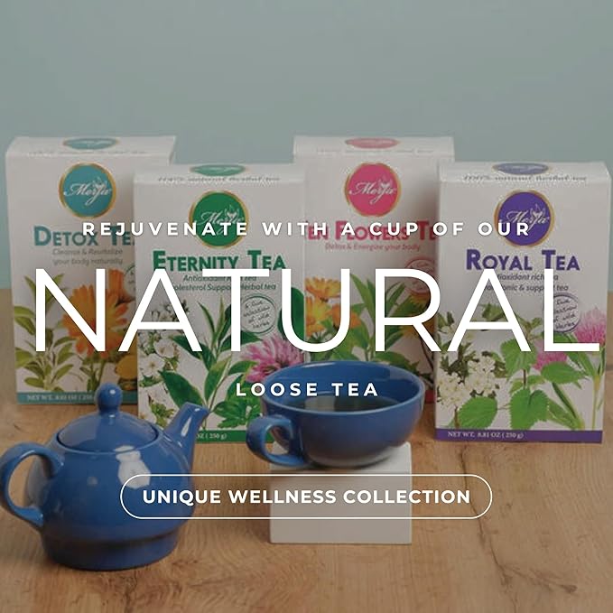 Merja Herbs Uva Ursi & Rose Tea - Kidney Support & Cleanse - Mediterranean Loose Tea - Caffeine Free - 100% Natural & Premium Quality 250gr 8.82 oz