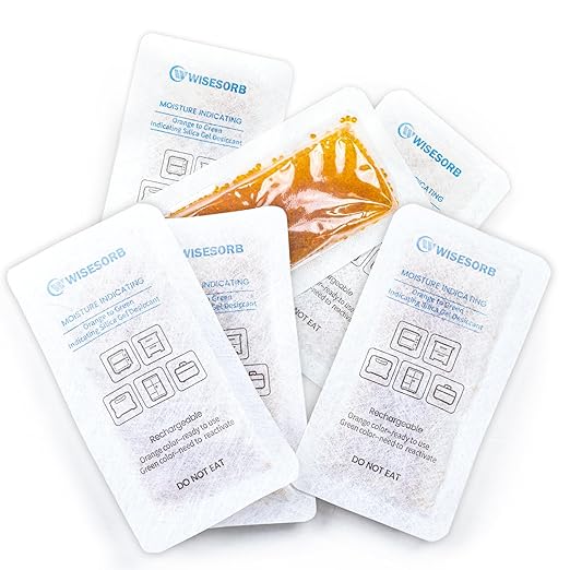 15Pcs 40 Gram Rechargeable Desiccant, Indicating Silica Gel, Gun Safe Dehumidifier, New Style Desiccant Moisture Absorbing Bag