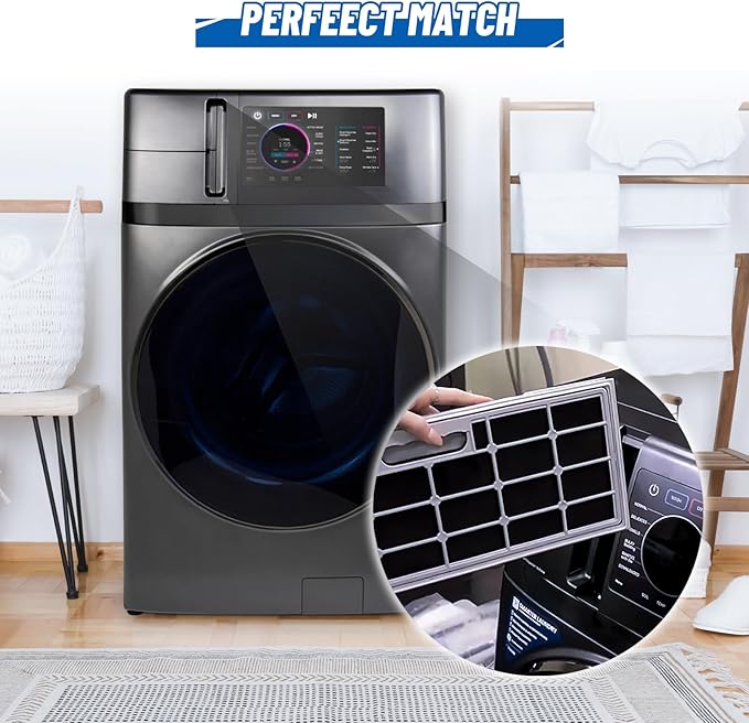 WH01X35719 Lint Foam Filter Compatible with GE Profile PFQ97HSPVDS Washer Dryer Combo,Reusable Washer Dryer Filter Replacement,Hand Washable,8 Pack.