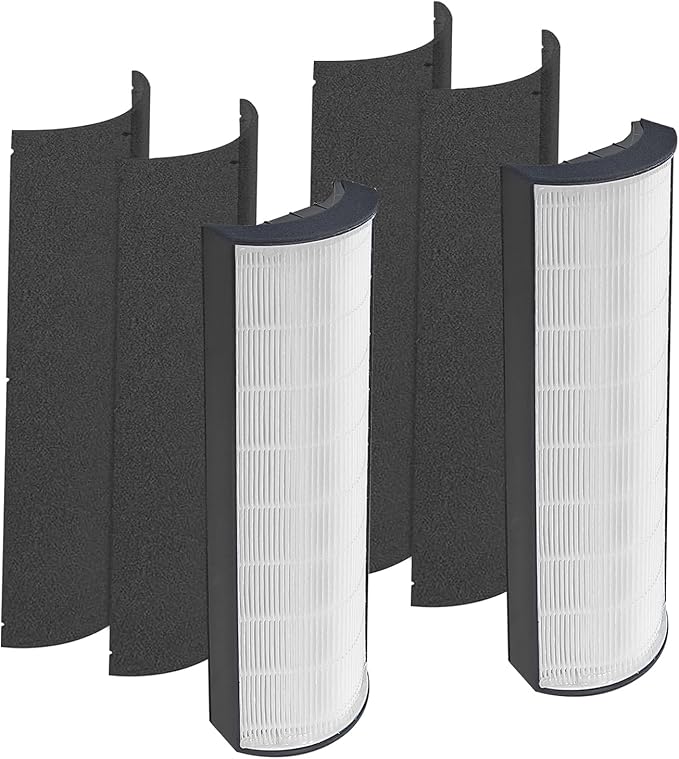 Elite Filter Replacement PETWRFIL,Compatible with Pure Enrichment PureZone Elite 4-in-1 Air Purifier, 2 H13 True HEPA Filter + 4 Activated Carbon Pre-filters