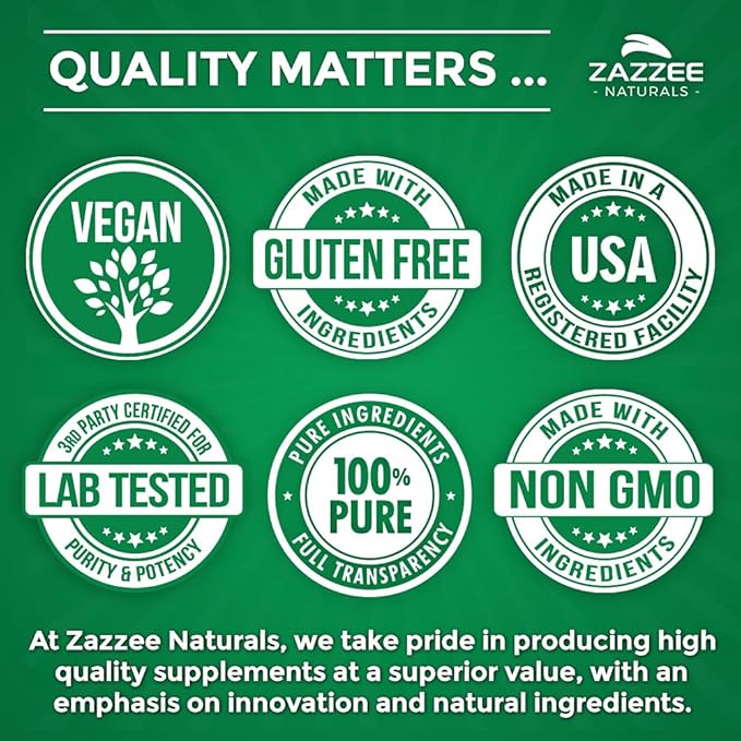 Zazzee Extra Strength Astragalus Root and Extra Strength USDA Organic Holy Basil Tulsi Extract