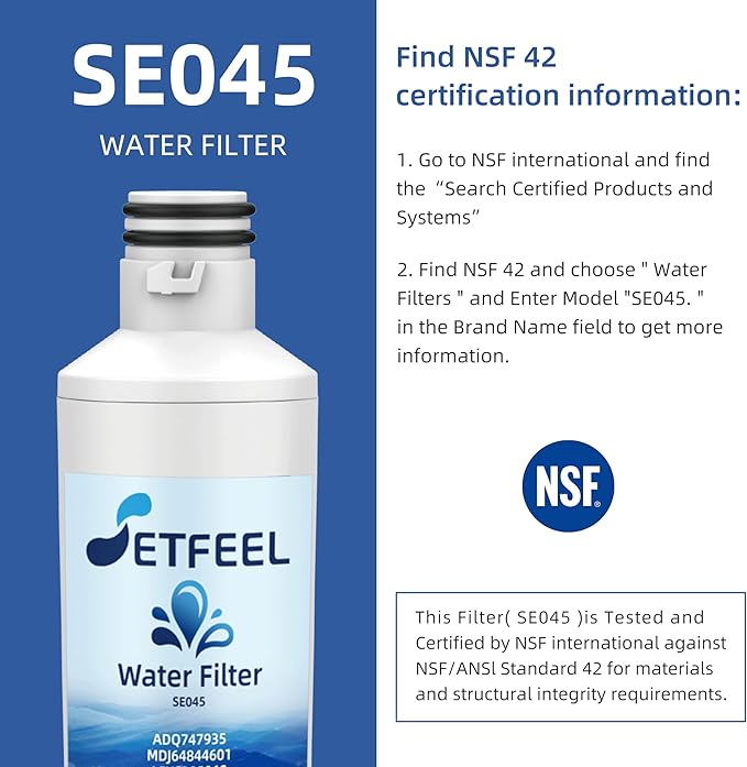 ADQ747935 Water Filter Replacement for LG LT1000P LT1000P/PC/PCS, Compatible with LG Thinq Refrigerator LMXS28626S, LRFLC2706S, AGF80300704, LFXS26973S, LFXC22526S, LHFS28XBS, 3 Packs