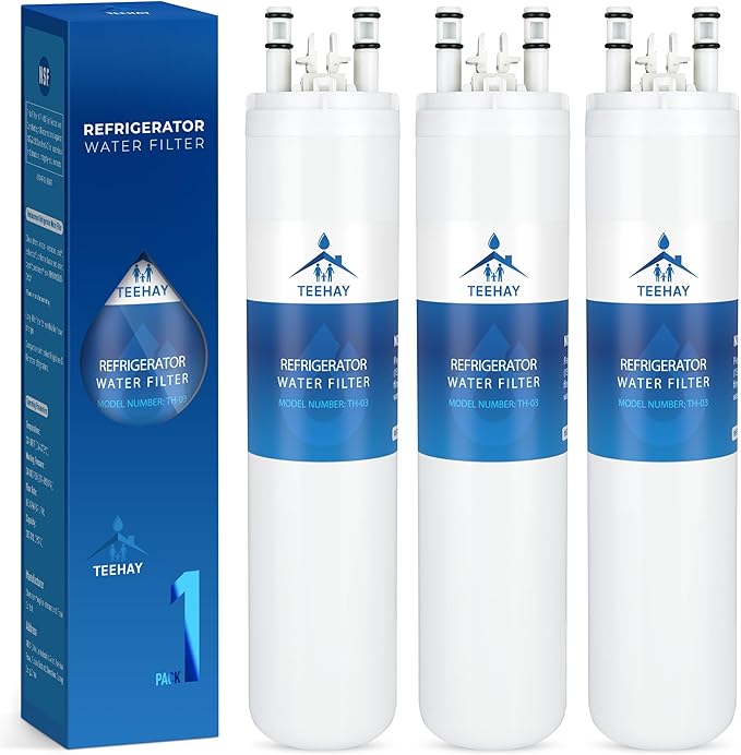 ULTRAWF Frigidaire Water Filter Replacement, Compatible with Pure Source Ultra, Kenmore 9999, 469999, Frigidaire DGHF2360PF, FGHB2844LF, FGHC2331PF, FGHC2342LF, FGHC2355PF, 3 Pack