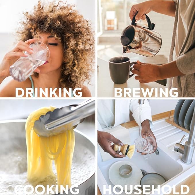 Clearbrook Dual Filter System – Kitchen Sink Water Filter, 12" Pre-Filter & Gen4 Filter, Under Sink Water Filter, Dual Stage Filtration, Kitchen Sink Compatible, 8000 Gallons Capacity