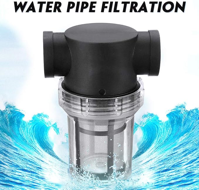 1Pcs Garden Pond 1 inch Inline Mesh Strainer Water Pump Filter Irrigation High Flow Pipeline Filter Garden Interface Strainer(Size:80 mesh)