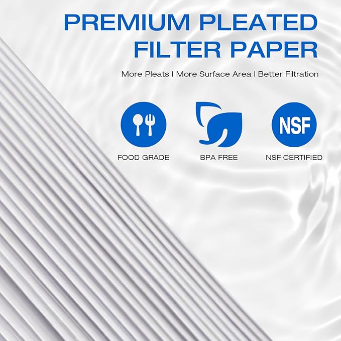 H&G Lifestyles 20" x 4.5" 20 Micro Whole House Pleated Sediment Water Filter for Well Water, Removes Dust Sands Impurities,Replacement Compatible with 20 X 4.5 Water Filtration System 2pcs