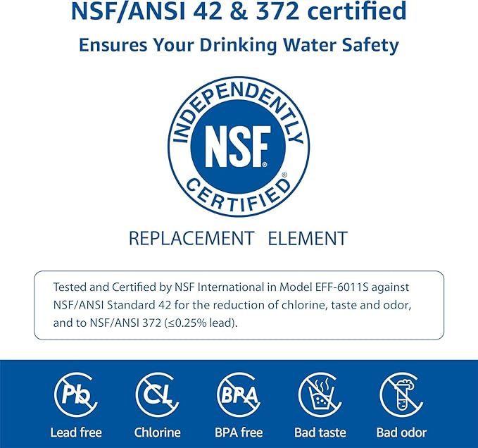 Waterspecialist DA29-00003G Refrigerator Water Filter, Replacement for DA29-00003G, DA29-00003B, Aqua-Pure Plus, RSG257AARS, RFG237AARS, HAFCU1, RS22HDHPNSR, WSS-1, 3 Filters