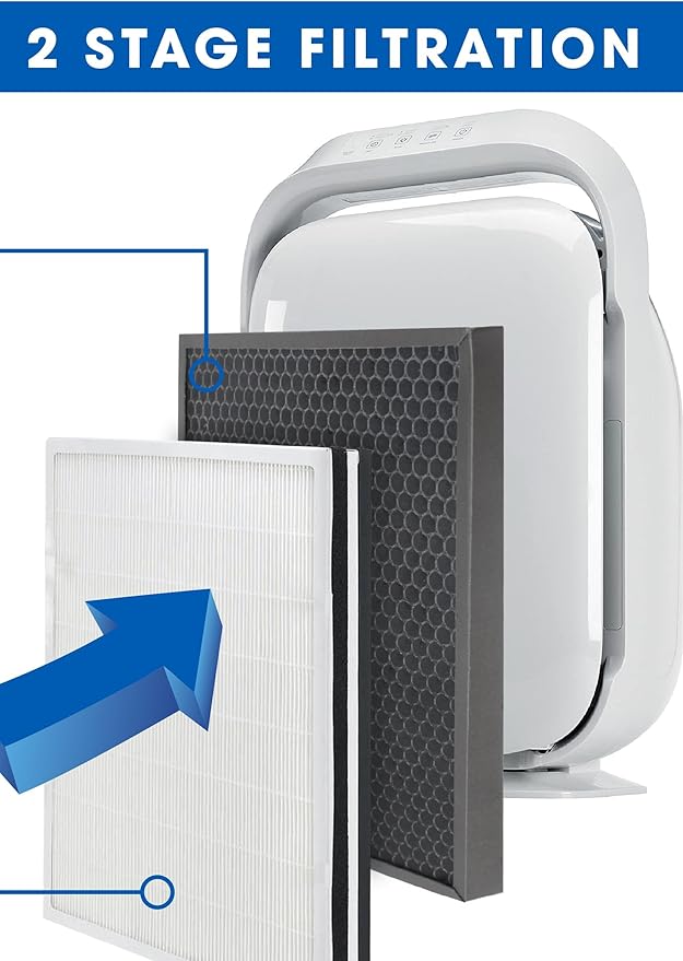 Fette Filter - FLT9200 Air Purifier Filter H and Carbon Combo Pack Compatible with FLT9200 for AC9200 AC9200WCA Air Purifier 1 True HEPA & 1 Carbon Filter Included.