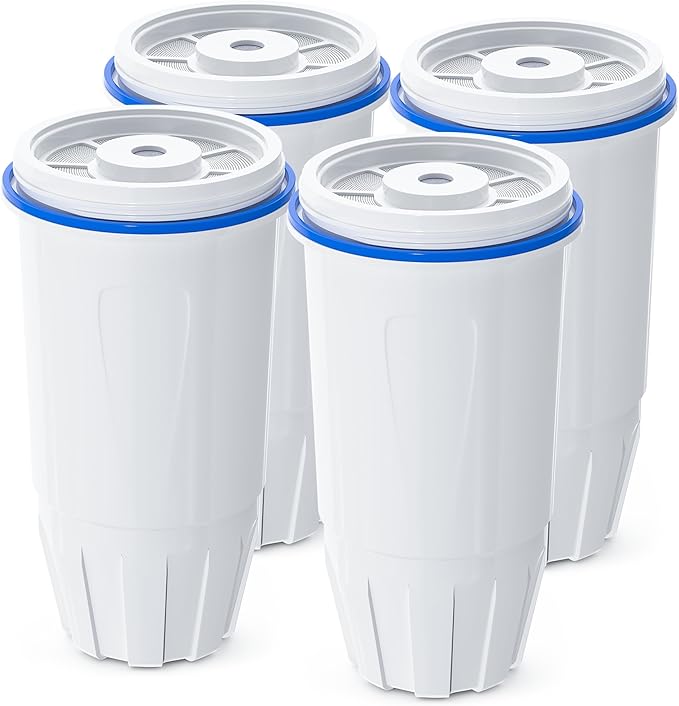 Water Filter Replacement by NUTTUTO Compatible with Zero Pitcher and Dispensers, for ZR-001, ZR-017 ZP-006 ZD-013 ZS-008, Multistage Filtration System to Reduce Lead, TDS, PFOA/PFOS, Chlorine, 4 Packs