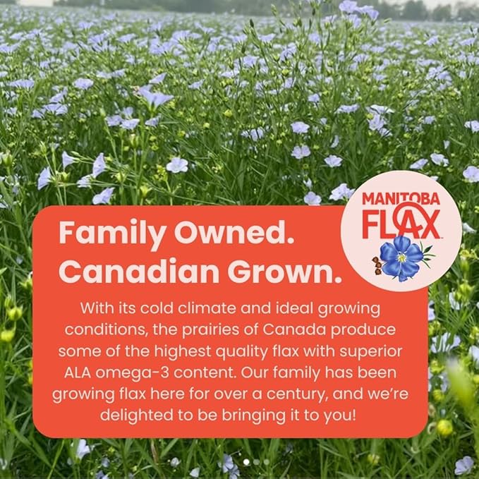 Ground Flax Seed | Manitoba Milling Co | Six 1lb Bags | Smooth Milled Flaxseed Fiber with Protein, Omega 3 | Gluten Free, Non-GMO Gourmet Milled Flaxseed for Muffins, Yogurt, Smoothies
