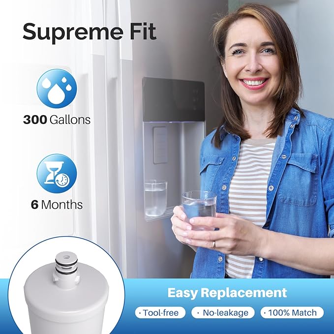 ICEPURE 5231JA2002A Refrigerator Water Filter,Compatible with LG LT500P, ADQ72910911, GEN11042FR-08, ADQ72910901, ADQ72910907, LFX25974ST, LFX25973S, Kenmore 9890, 469890 1PACK