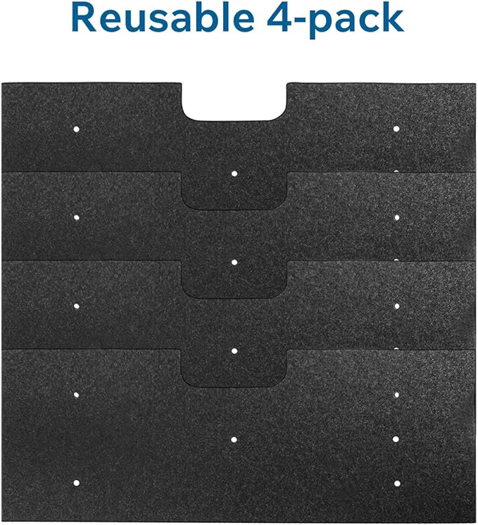 WH01X35719 Lint Filter 4-Pack - for GE Profile Washer Dryer Combo - Hand Washable and Reusable - for Models: PFQ97HSPVDS - Dryer Lint Filter Replacement - All In One Washer Dryer Combo Filter