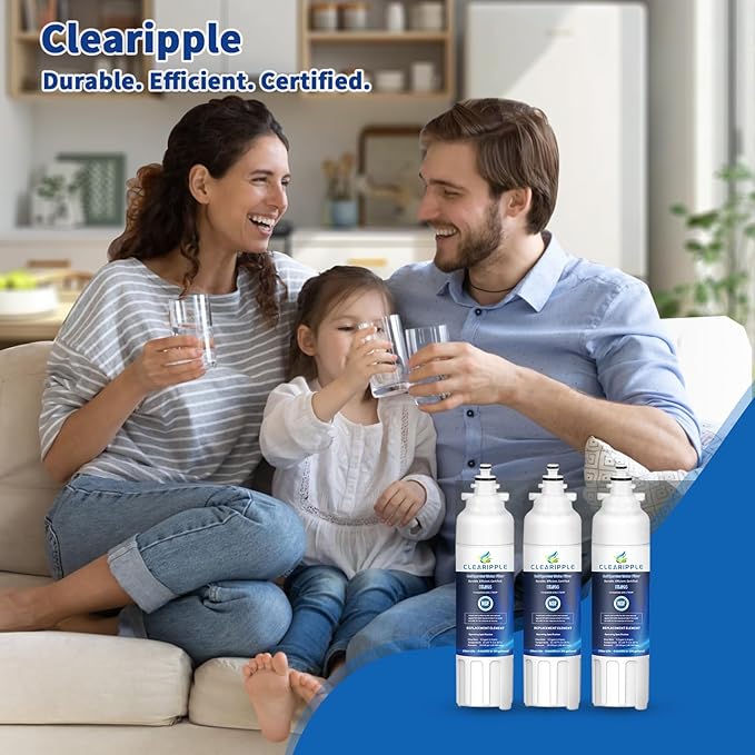 ADQ73613401 Compatible with LG LT800P, LT800PC, ADQ736134, ADQ73613402, LSXS26326S, LSXS26366S, LMXS30776S, LSXS26366D, LMXC23746S, 46-9490, 469490, NSF Certified Refrigerator Water Filter