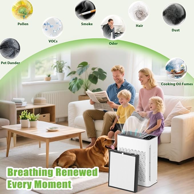 TZ-K2 Replacement Filter for ToLife Air Purifier, Ture H13 HEPA TZ K2 A Air Purifer Filter, 4 Pack