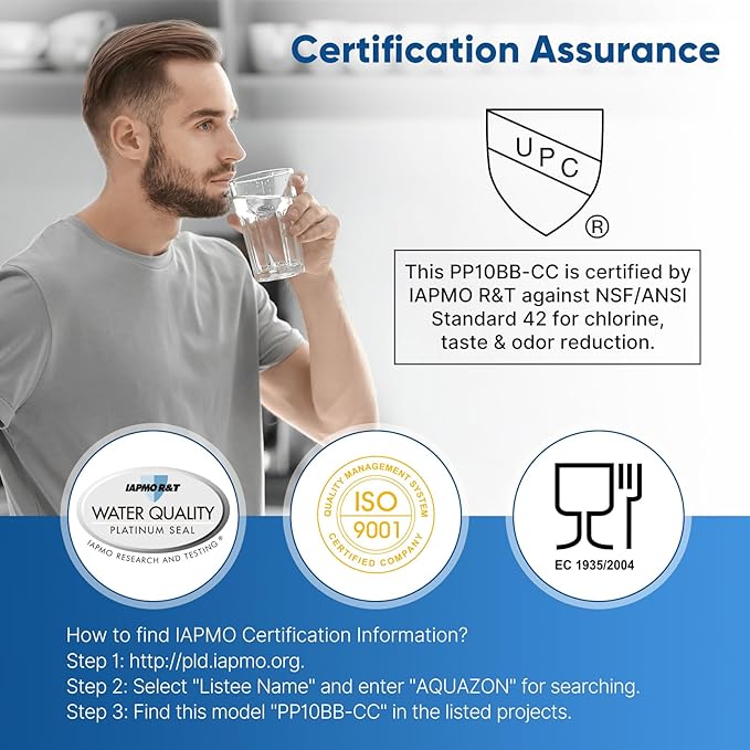 PUREPLUS 5 Micron 10" x 4.5" Whole House Sediment and Carbon Water Filter Replacement Cartridge for GE FXHTC, GXWH40L, GXWH35F, GNWH38S, Culligan RFC-BBSA, WRC25HD, PP10BB-CC, Pentek RFC-BB, 2Pack