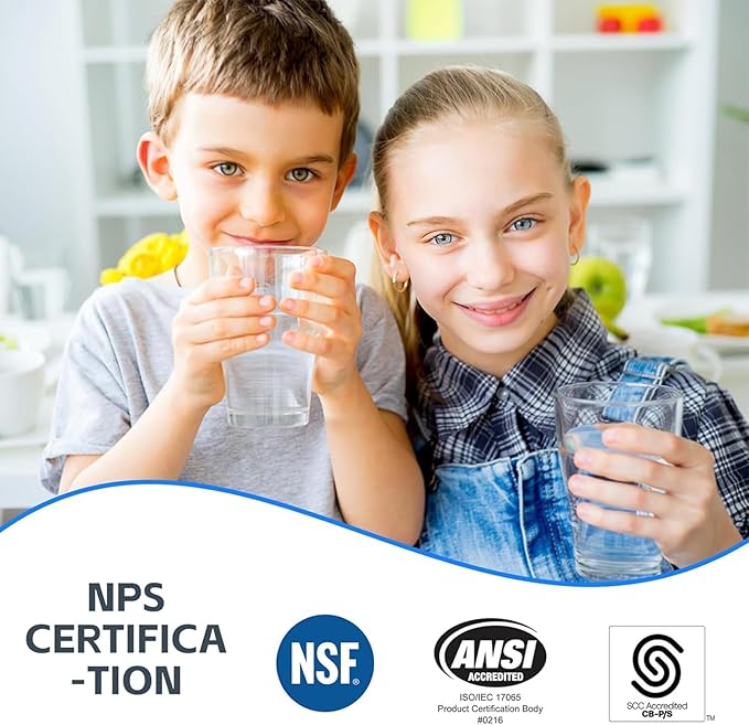 BLUERISE 5 Micron 10" x 2.5" Water Filter Replacement Whole House Sediment Home Water Filter Replacement Cartridge Ro Sediment Filter Fits Any 10" Reverse Osmosis Unit - 6 Pack