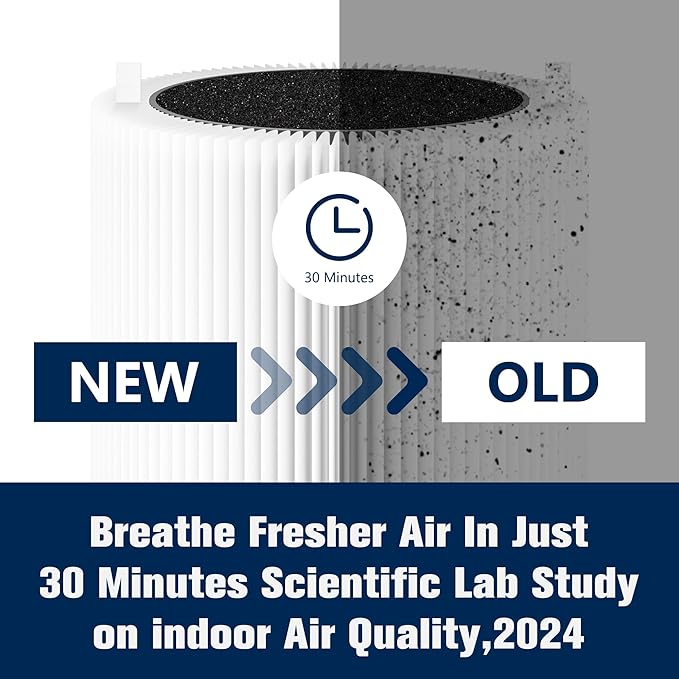 Improvedhand Blue Pure 311 AUTO Filter Replacement for Blue Pure 311 AUTO Air Puri-Fier, H13 True HEPA Filter and Activated Carbon Filter Pack of 2