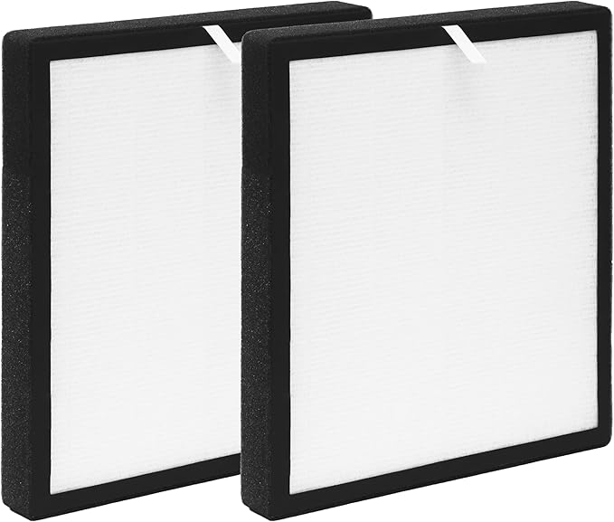 TZ-K2 Filter Replacement, Compatible with ToLife TZ-K2 Air Purifier, 3-in-1 H13 True HEPA Filter, Activated Carbon and Pre-filter, TZ-K2-A, 2Pack