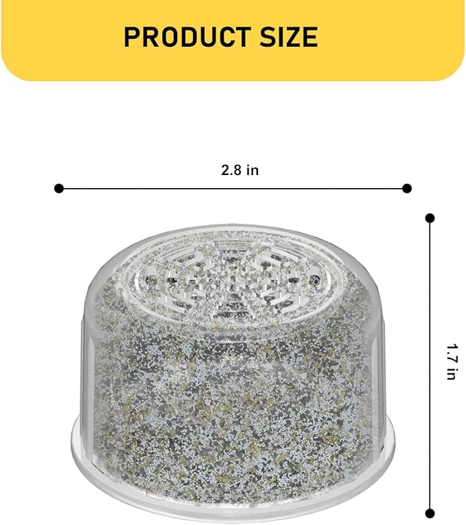 4 Pack Shower Head Filter Replacement Cartridge Compatible with All Canopy Fixed & Handheld Filtered Shower Head, Shower Filter For Hard Water