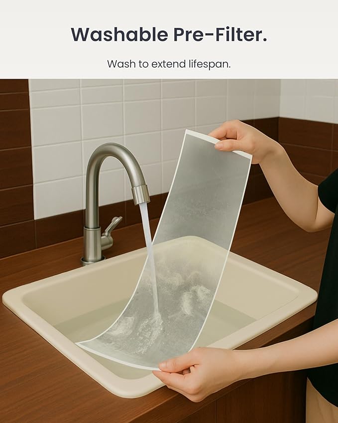 SwitchBot Air Purifiers for Home Large Room with Matter Up to 3620 ft², 20dB, Washable Pre-filter, Pet Mode, 10 RGB Colors, Aromatherapy, Work with Apple Home, Alexa, GoogleHome, HomeAssistant