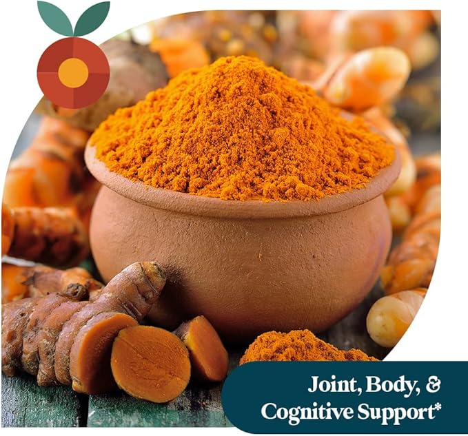 Pattern Wellness Turmeric Curcumin – 1300mg – 95% Curcuminoids with BioPerine® Black Pepper – Joint, Cognitive & Immune Support – Non-GMO, Gluten Free – 180 Capsules