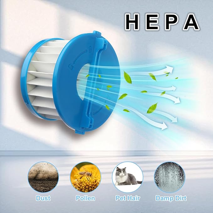 4 Pack A32F02 HEPA Filter Compatible with Ryobi 18V ONE+ Wet/Dry Hand Vacuum PCL702 PCL702B PCL702K