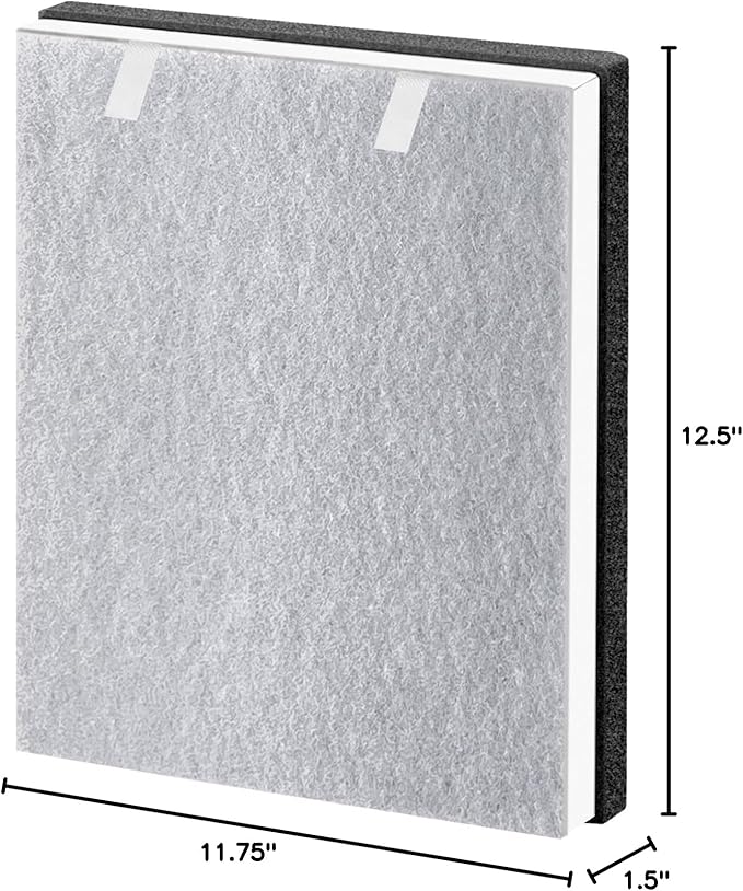 Vital 100 HEPA Filter, Vital 100 Filter Replacement Compatible with LEV.OIT Vital 100-RF with True HEPA High-Efficiency Activated Carbon,1 Pack
