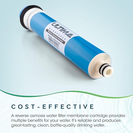 Ultima 7/VII 5 Stage Reverse Osmosis Water Filters, Uinversal Under Sink Water Filter System Replacement Cartridges with a 50 GPD Reverse Osmosis Membrane and a 1/4-Inch NPT Post Carbon Filter Kit