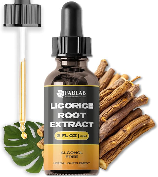 FabLab Licorice Root Extract - Herbal Immune Support- Glycyrrhiza Glabra Supplement for Digestion Restore Respiratory Health Fatigue -Non-GMO (2)