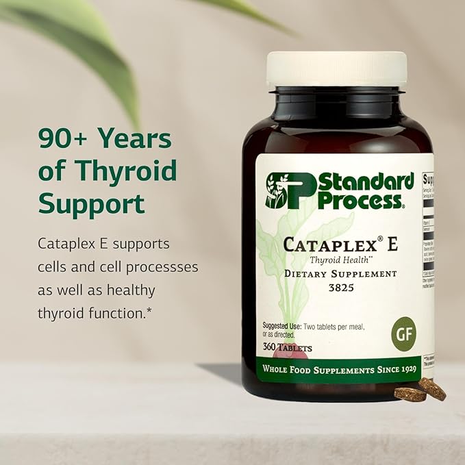 Standard Process Cataplex E - Whole Food RNA Supplement and Antioxidant with D-Alpha Tocopherol Vitamin E, Beet Root, Ascorbic Acid, Inositol, Selenium, and Honey - 360 Tablets