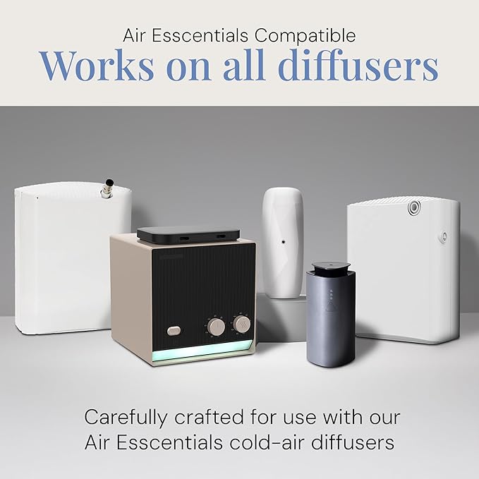 Green Tea & Lemongrass Aroma Oil, Essential Oils Blend for Diffusers and Scent Machines, Citrus, Floral & Green Notes, Aromatherapy, Cold Air Diffuser Compatible, 300 mL