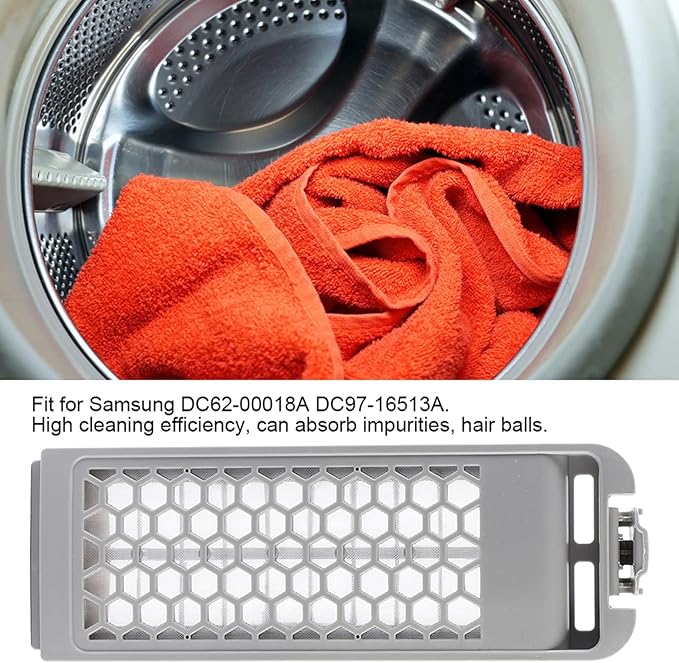 Washing Machine Filter Box, Gray ABS Household Washing Machine Laundry Filter Box Plastic Trap Replacement Part Laundry Accessory Compatible with DC62 00018A DC97 16513A