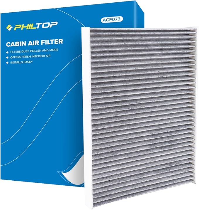 PHILTOP Cabin Air Filter, Replacement for CF8804A,Buick LeSabre, Cadillac DTS, DeVille, Pontiac Bonneville, Oldsmobile Aurora, Premium Cabin Filter with Activated Carbon Filter Up Dust Pollen Odor