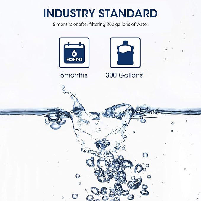 MARRIOTTO EDR1RXD1 Refrigerator Water Filter Compatible with W10295370A, WHR1RXD1, KAD1RXD1, Filter 1, W10295370, P4RFWB, P8RFWB2L, 46-9930, 46-9081 and W10311524 Air Filter (2+3)