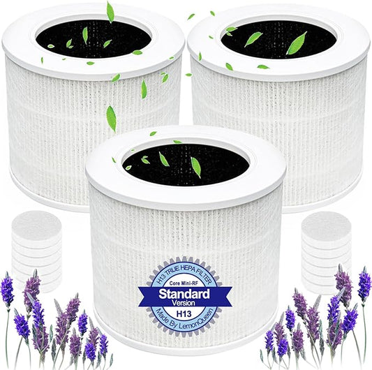 3Pack Core Mini Replacement Filter Compatible with LEVOIT Core Mini Air Purifier,Core Mini-P,3-in-1 High Efficiency Filter, Mini-RF Filter with Activated Carbon,Part #Core Mini-RF Filter Replacement