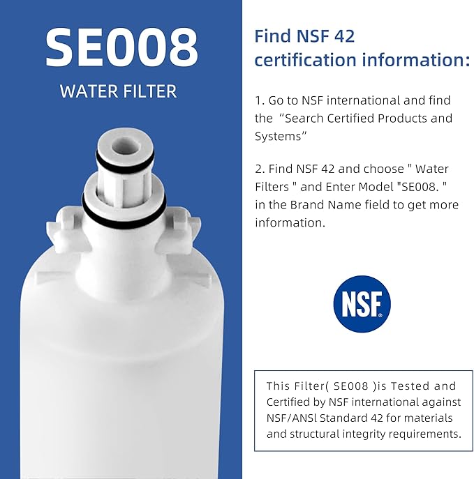 Adq360061 Water Filter Replacement for LG Refrigerator Lt700p Adq36006101 Lfds22520s, Kenmore 9690 469690 Adq36006102 Lfxc24726s Lfxc29626s Rwf1200a Water Filter, 3-Pack