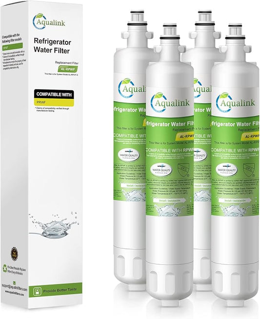 RWF3600A Replacement for GE RPWF, WSG-4, DWF-36, R-3600, MPF15350, OPFG3-RF300, BCF77, Refrigerator Water Filter, 4PACK