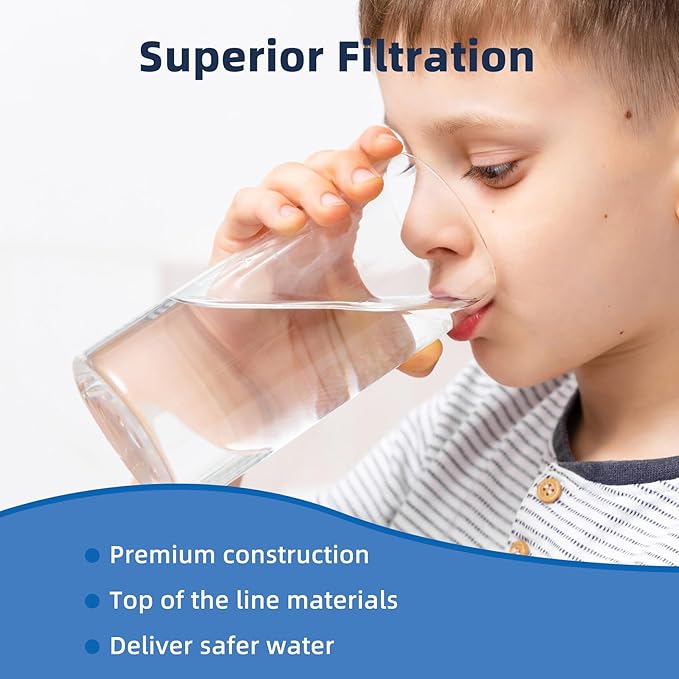 Source Manufacturer Large Water Filtration System Survival - Hand Pump Water Filter, High Volume Water Purifier Camping, Outdoor Portable Group Military Grade