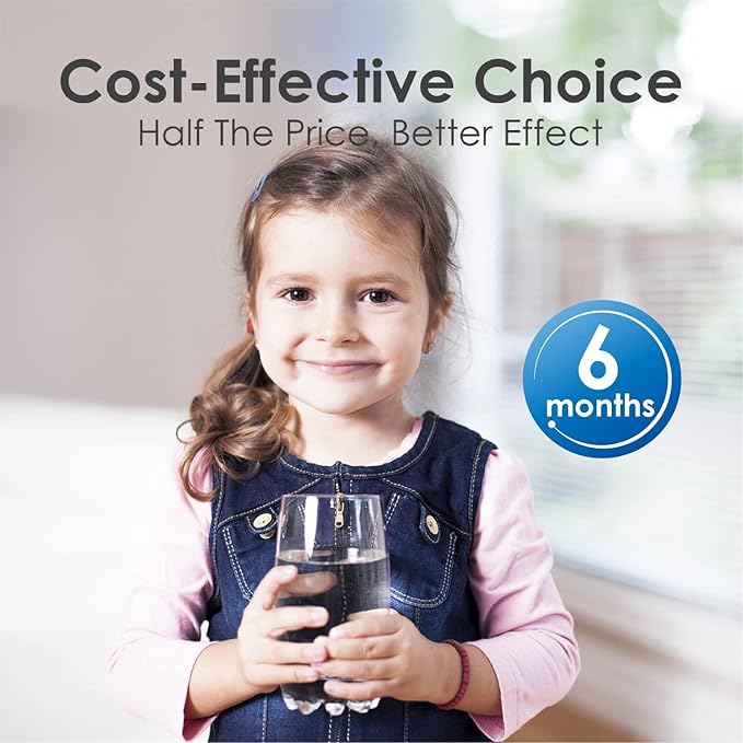 Waterdrop UKF8001 Refrigerator Water Filter 4, Replacement for Whirlpool® EDR4RXD1, EveryDrop® Filter 4, Maytag® UKF8001AXX-750, UKF8001AXX-200, 46-9006, Puriclean II, WD-F07, 2 Filters