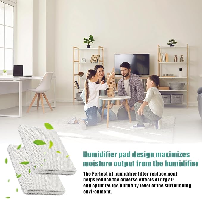45 Water Panel Humidifier Filter Pad Replacement Compatible with Aprilaire Whole House Humidifier Models 400, 400A, 400M Humidifier Parts, Furnace Humidifier Filter Accessories -(2 Pack)