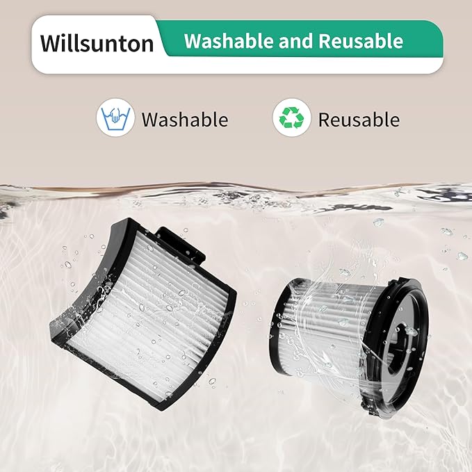 4 Pack IW3511 IW1111 HEPA Filters Replacement for Shark IW3511 DetectPro Lightweight Cordless Stick Vacuum Cleaner. For Shark Detect Pro Auto-Empty System PowerFins Brushroll Portable Handheld 2-In-1