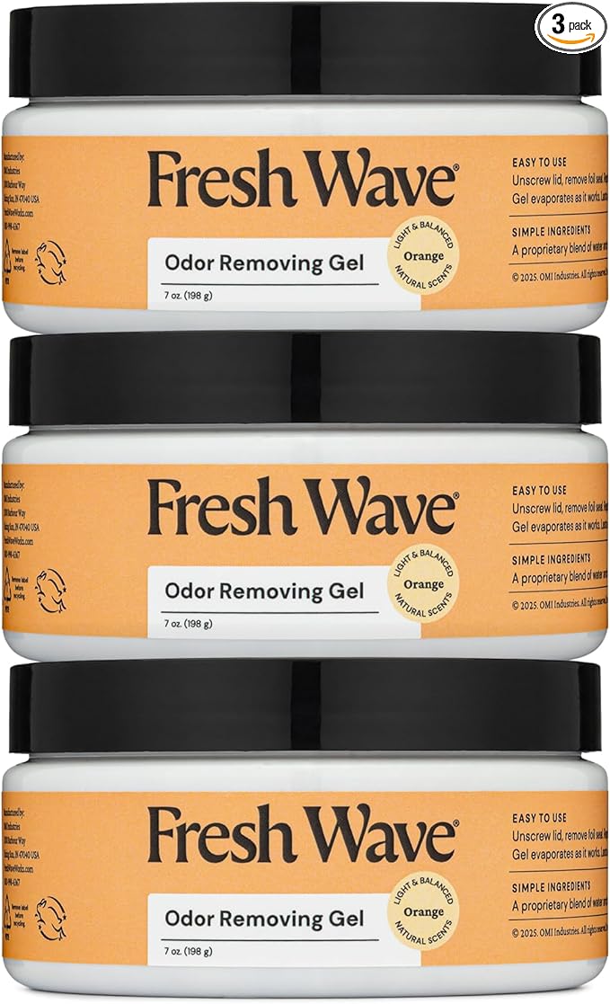 Fresh Wave Orange Odor Removing Gel, 7 oz., Pack of 3